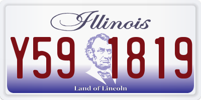 IL license plate Y591819