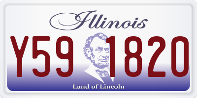 IL license plate Y591820