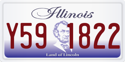 IL license plate Y591822