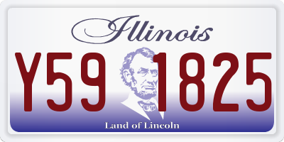 IL license plate Y591825