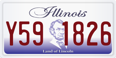 IL license plate Y591826