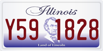 IL license plate Y591828