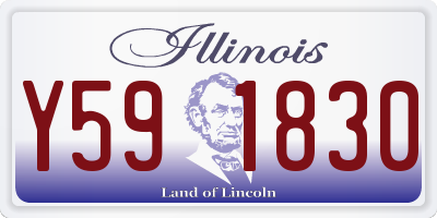 IL license plate Y591830