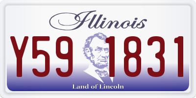 IL license plate Y591831