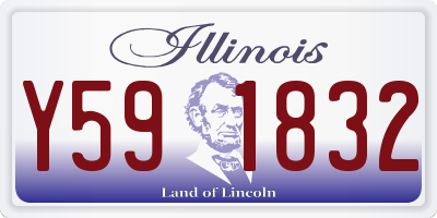 IL license plate Y591832