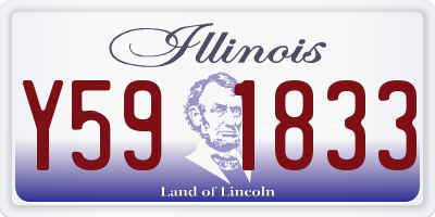 IL license plate Y591833