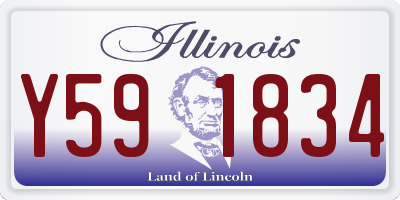 IL license plate Y591834
