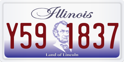IL license plate Y591837