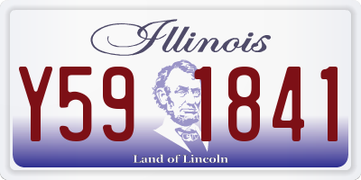 IL license plate Y591841