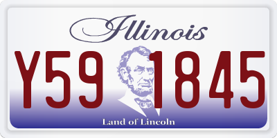 IL license plate Y591845