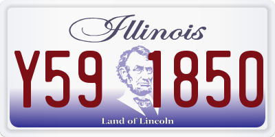 IL license plate Y591850