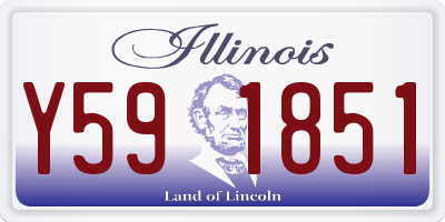 IL license plate Y591851