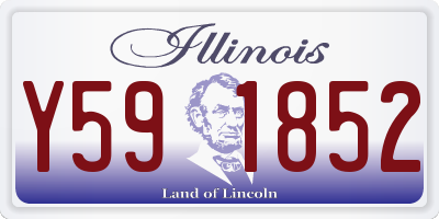 IL license plate Y591852