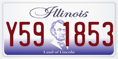 IL license plate Y591853