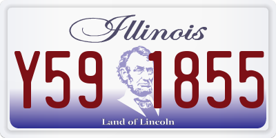 IL license plate Y591855