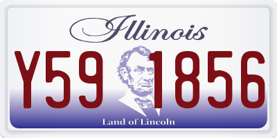 IL license plate Y591856