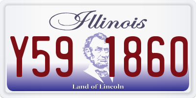 IL license plate Y591860