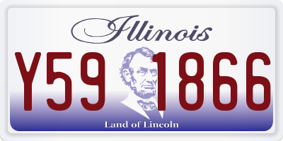 IL license plate Y591866
