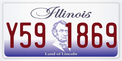 IL license plate Y591869