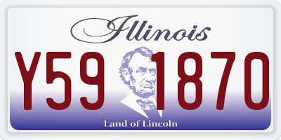 IL license plate Y591870