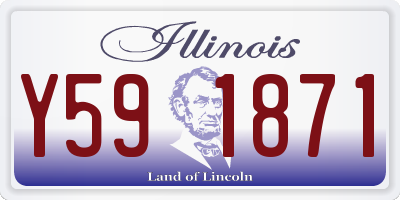 IL license plate Y591871