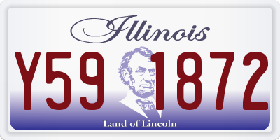 IL license plate Y591872