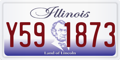 IL license plate Y591873