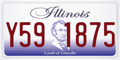 IL license plate Y591875