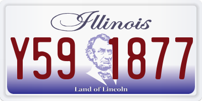 IL license plate Y591877