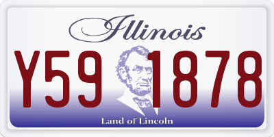 IL license plate Y591878