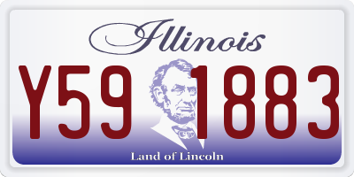 IL license plate Y591883