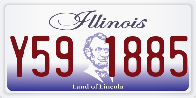 IL license plate Y591885