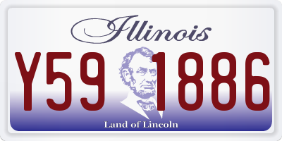 IL license plate Y591886