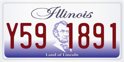 IL license plate Y591891