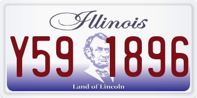 IL license plate Y591896