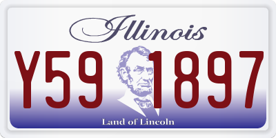 IL license plate Y591897