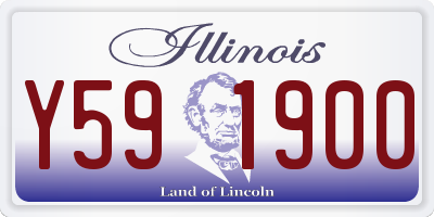 IL license plate Y591900