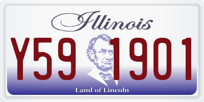 IL license plate Y591901