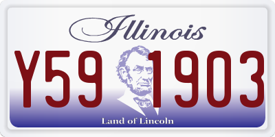 IL license plate Y591903