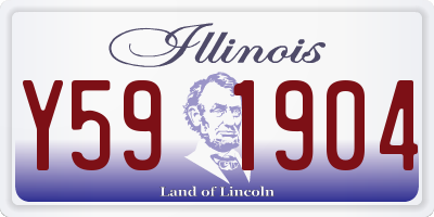 IL license plate Y591904