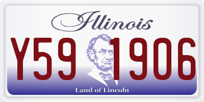 IL license plate Y591906