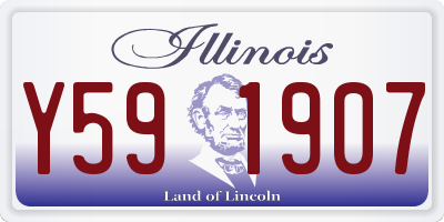 IL license plate Y591907