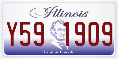 IL license plate Y591909