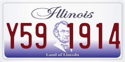 IL license plate Y591914