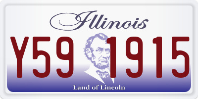 IL license plate Y591915