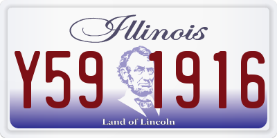 IL license plate Y591916