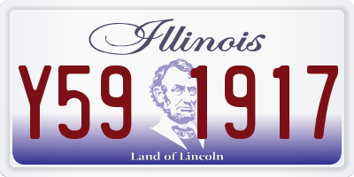 IL license plate Y591917