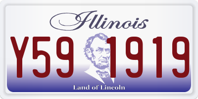IL license plate Y591919