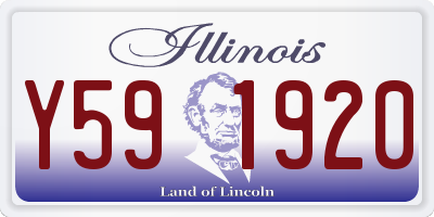 IL license plate Y591920