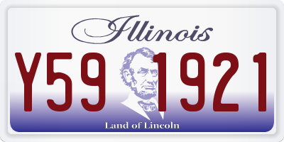 IL license plate Y591921